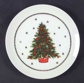 George Good Christmas Tree (Smooth) Salad Plate, Fine China Dinnerware   Tree Ce
