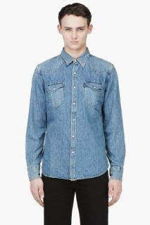 Levis Blue Denim Barstow Western Shirt