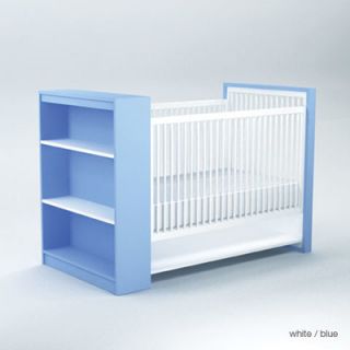 ducduc AJ Crib AJCrib Ra W Fr Finish Light Blue