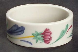 Lenox China Poppies On Blue (For The Blue) Napkin Ring, Fine China Dinnerware  