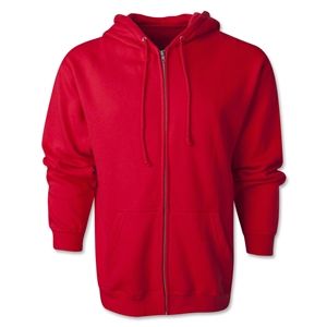 hidden Full Zip Hooded Fleece (Red)