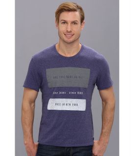 DKNY Jeans S/S Once Crew Neck Premium Tee Mens T Shirt (Purple)