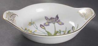 Spode Stafford Flowers (Bone) 8 Round/Eared Egg Dish Oven To Table, Fine China