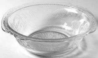 Indiana Glass Recollection Clear Round Bowl   Clear,Pressed,Scroll Design