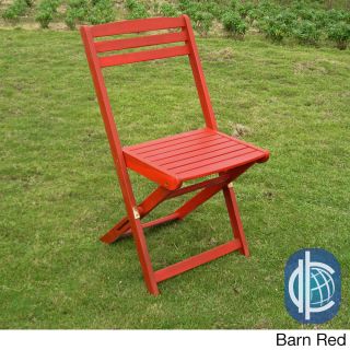 Acacia Hardwood Sky Blue, Mint Green, Bard Red Folding Chairs (set Of 2) (Sky blue, mint green, barn redWeather resistant YesUV protection YesDimensions 32 inches high x 18 inches wide x 20 inches deepWeight 15 pounds each )