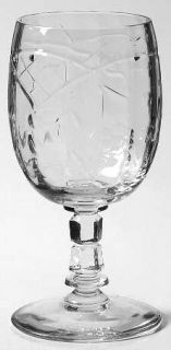 Rock Sharpe 1004 2 (Polished Cut) Juice Glass   Stem #1004, Polished Floral Cut,