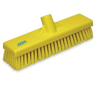 Vikan Stiff Floor Scrub Brush   12W   Yellow   Yellow
