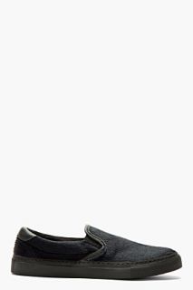 Diemme  Exclusive Navy Calf_hair Garda Slip_on Shoes