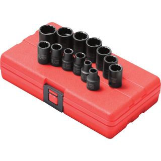 Sunex Tools Universal Socket Set   13 Pc. Set, 3/8 Inch Drive, Metric Sizes,