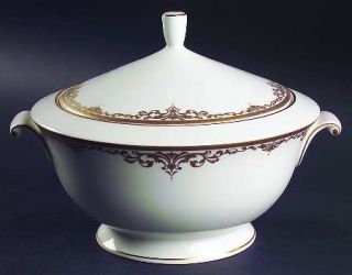 Mikasa Golden Dynasty Round Covered Vegetable, Fine China Dinnerware   Gold Scro