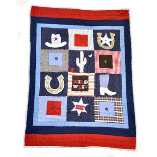 Boots And Badges Baby Quilt