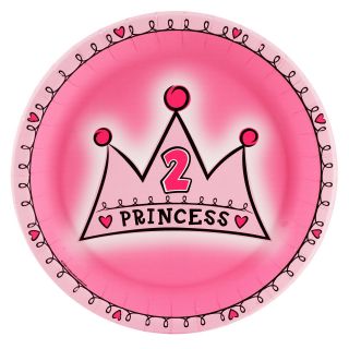 Birthday Princess 2nd Birthday Dinner Plates