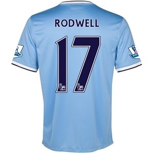 Nike Manchester City 13/14 RODWELL Home Soccer Jersey