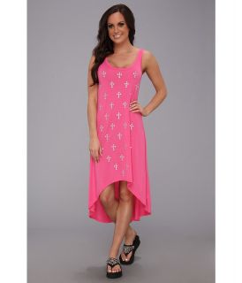 Roper 9040 P/R Jersey Hi Lo Tank Dress Womens Dress (Pink)