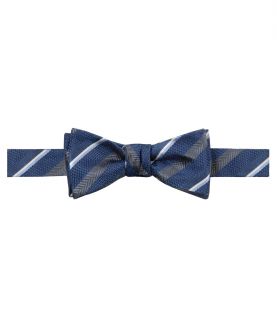 Heritage Collection Textured Ground with Grey Herringbone Stripe Bow Tie JoS. A.