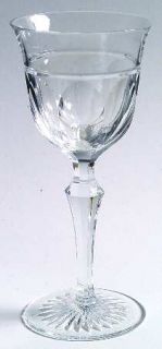 Josair Empire Wine Glass   Cut Panel Design On Bowl, Cut Foot