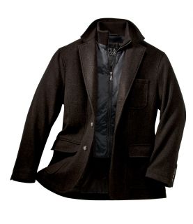 Tweed Double Collar Coat JoS. A. Bank