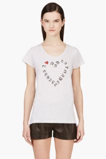 Marc By Marc Jacobs Heather Grey I Heart Marc Jacobs T_shirt