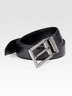Burberry Briar Leather Belt   Black