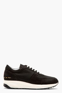 Common Projects Black Track Running Shoes