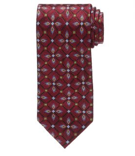Signature Gold Feathered Medallion Long Tie JoS. A. Bank