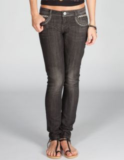 Whip Stitch Womens Skinny Jeans Black Denim In Sizes 13, 11, 3,