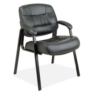 OSP Furniture Leather Guest Chair OSPEX81243 / OSPEX81244 Color Black