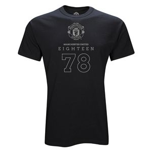 Euro 2012   Manchester United Eighteen 78 T Shirt (Black)