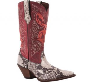 Womens Durango Boot RD006 12 Crush Music Inspired Western   Grey/Scarlet