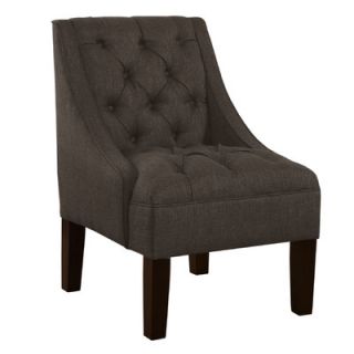 Skyline Furniture Tufted Swoop Armchair 79 1 Color Charcoal