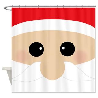  Santas Closeup Funny Shower Curtain  Use code FREECART at Checkout