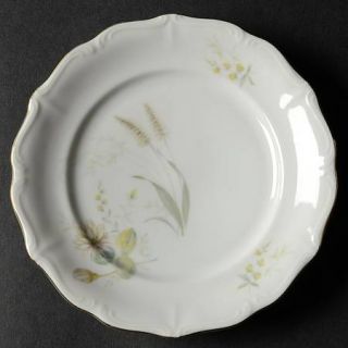 Forest Harvest Bread & Butter Plate, Fine China Dinnerware   Pastel Pond Flowers