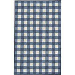 Karastan French Check Blue Rug (38 X 511)