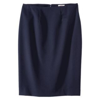 Merona Womens Twill Pencil Skirt   Federal Blue   8