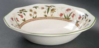 Churchill China Assam Soup/Cereal Bowl, Fine China Dinnerware   Floral Rim, Mult
