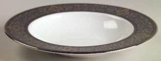 Lenox China Vintage Jewel Rim Soup Bowl, Fine China Dinnerware   Gold & Black Bo