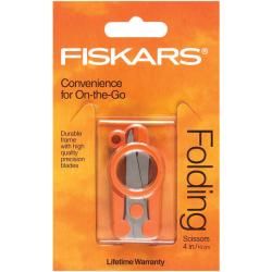 Fiskars Heritage Folding Scissors (4 inchesFolding handles make storage convenientFeatures proprietary blade grinding technique designed to produce clean, accurate cutsImported )