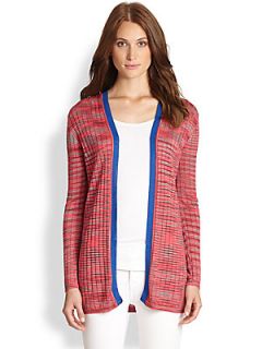 M Missoni Space Dyed Open Cardigan   Watermelon