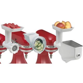 KitchenAid Mixer Attachment Pack   Rotor Slicer, Food Grinder and Fruit/Veg Strainer