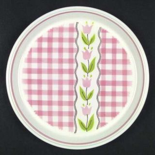 Mikasa Cotton Candy Dinner Plate, Fine China Dinnerware   Country Gingham Line