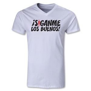 hidden Chapulin Los Buenos V Neck T Shirt (White)