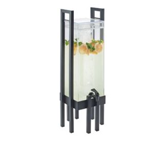 Cal Mil 3 gal One by One Beverage Infusion Dispenser   Lid, Spigot, Acrylic, Black