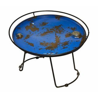Recycled Oil Drum Round Table