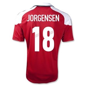 adidas Denmark 11/12 JORGENSEN Home Soccer Jersey