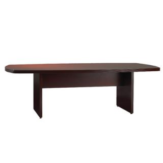 Mayline 12 Luminary Convex Conference Table CT48144 Finish Maple