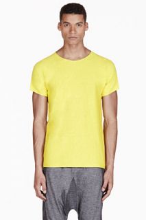 Adidas By Tom Dixon Yellow Reversible T_shirt