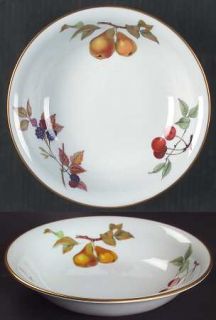 Royal Worcester Evesham Gold (Porcelain) Coupe Soup Bowl, Fine China Dinnerware