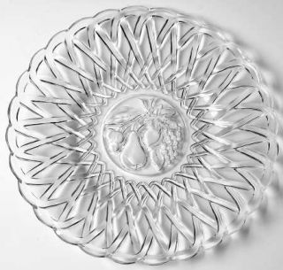 Indiana Glass Pretzel Clear Dinner Plate   Clear, Glassware 40S 60S
