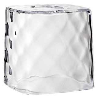 Creative Bath Products Glass Blocks Tissue Box Multicolor   9418