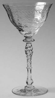 Tiffin Franciscan 15037 11 Champagne/Tall Sherbet   Stem #15037,Cut Laurel,Dots,